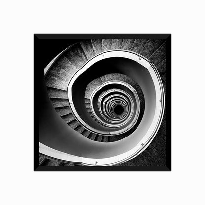 Overhead view of spiral staircase Cologne